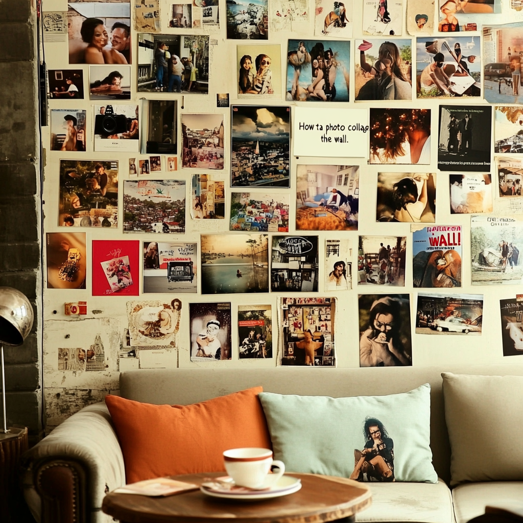 DIY: Как сделать фотоколлаж на стене